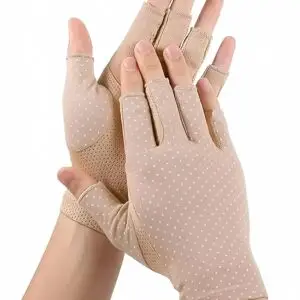 INOGIH Women Sunblock-Fingerless Gloves