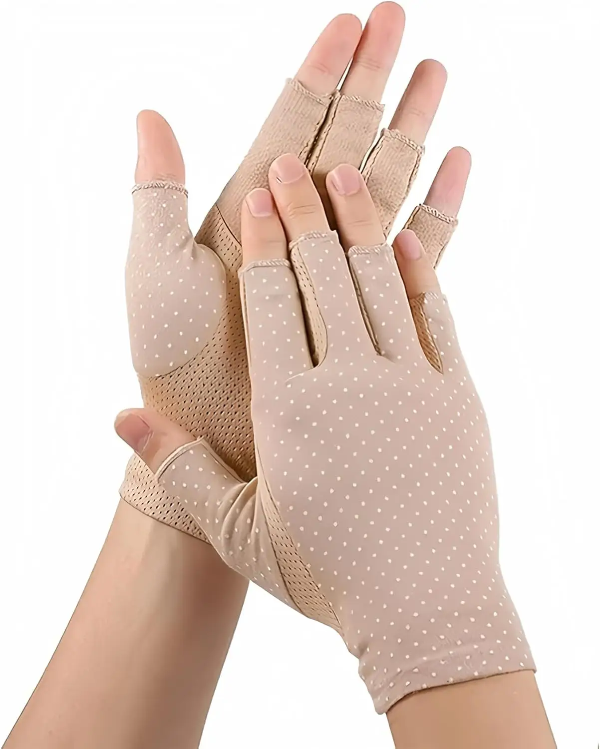 INOGIH Women Sunblock-Fingerless Gloves